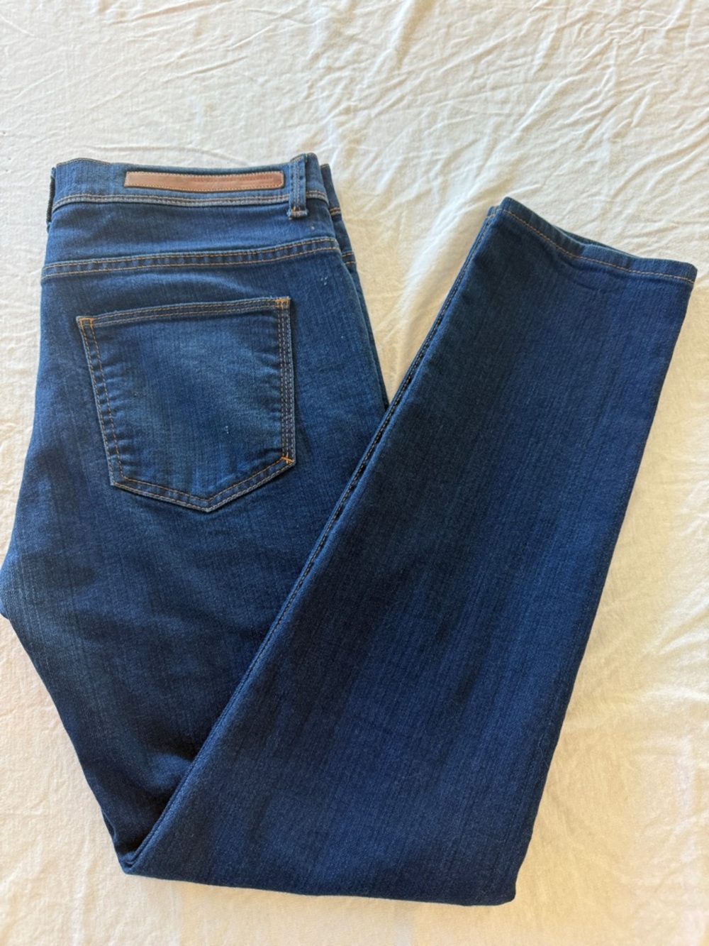 Zara Man Jeans Guaranteed Original Denim Mens 34 dark Blue  Wash RN77302